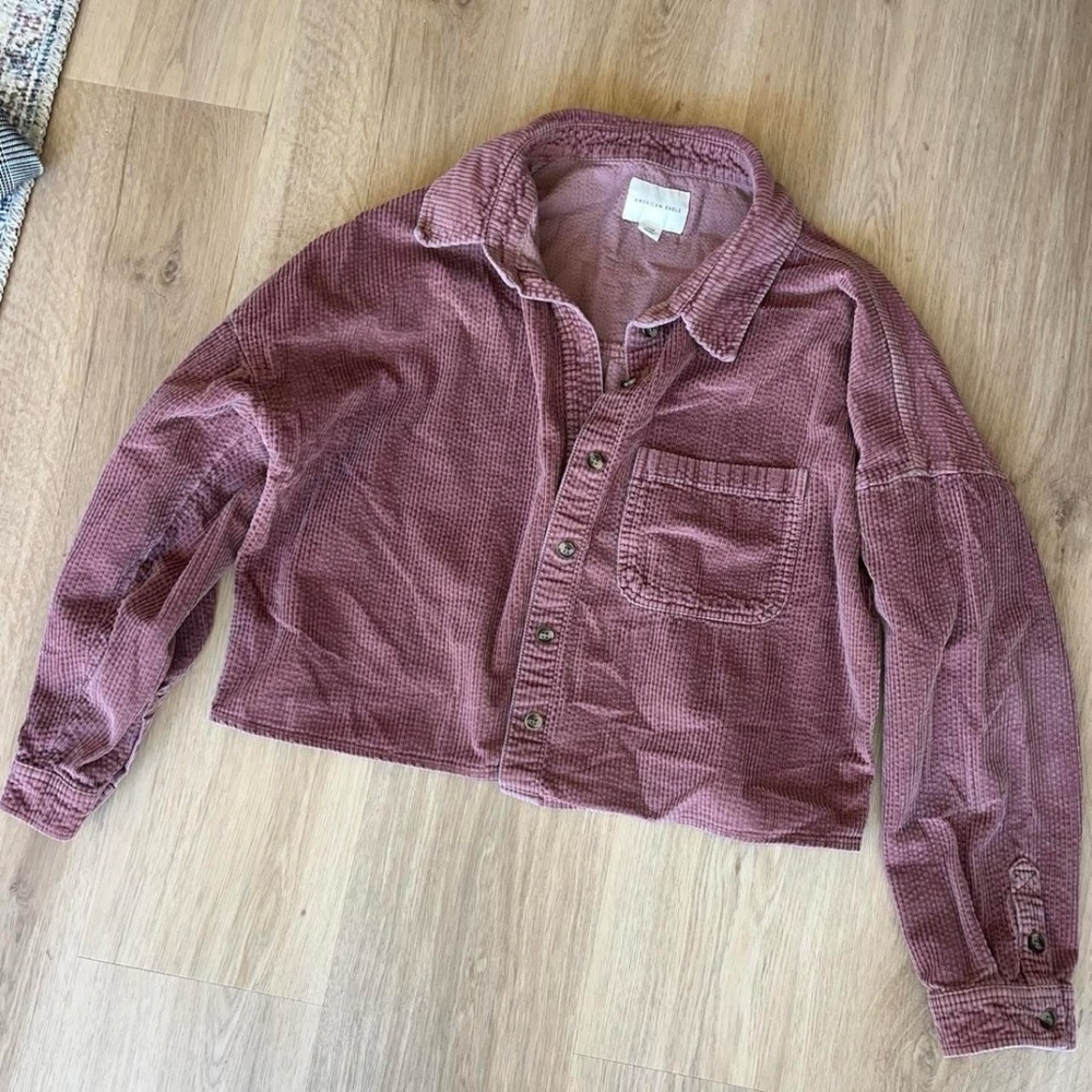 American Eagle Corduroy Button-Up